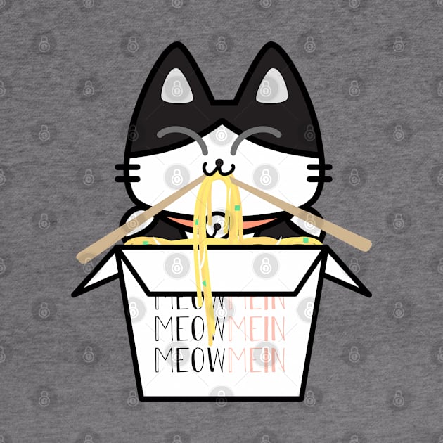 Noodle Cat - Meow Mein by plattercats